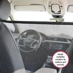Dog Car Seat Cover & Hammock 2-in-1 for Cars & SUV’s - Seat Protector Against Pet Fur & Dirt - Waterproof & Non-Slip with Mesh Visibility Window