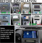 for Toyota Prius 2010-2015 Car Stereo, 8 Core 4GB+64GB Android Radio with 32-Band DSP, Wireless CarPlay & Android Auto, 4G LTE GPS Navigation, AHD Backup Camera