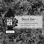 Car Air Freshener | Hanging Paper Tree for Home or Car | Black Ice | 3 Pack