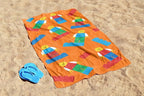 Kids Beach Towel - 100% Cotton Super Soft Absorbent Bath Towel, 28" x 58" Inch Lightweight for Travel, Official Licensed Product, Orange - LEGO®