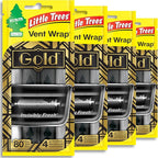 Car Air Freshener | Vent Wrap Provides Long Lasting Scent, Invisibly Fresh | 16 Air Fresheners | Gold