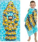 Kids Super Soft Cotton Bath/Pool/Beach Towel, 58 in x 28 in, Minions The Rise Of Gru