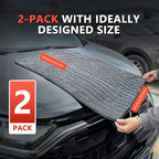 Microfiber Towels for Cars Drying Towels Car Detailing 35"x 24" Extra Large Ultra Absorbent for Cars and Trucks, Without Streaks, Scratches, or Water Spots (2 Pack Gray)