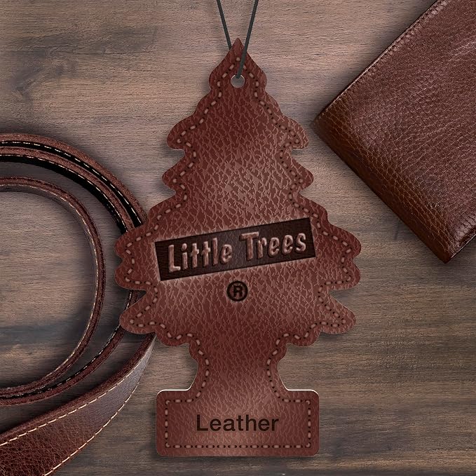 Car Air Freshener | Hanging Tree Provides Long Lasting Scent for Auto and Home | Leather, 24 Air Fresheners