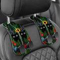 Purse Holder for Car, 2 Pack Heavy Duty Purse Hanger for Car, PU Leather Car Seat Hooks for Purses and Bags, Cute Cat Headrest Organizer for Handbags & Backpacks