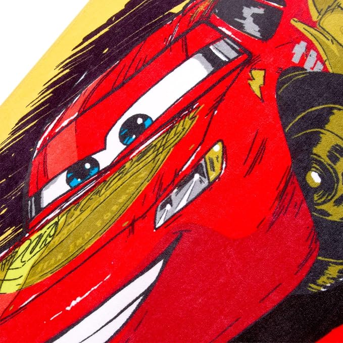 Store Official Cars Beach Towel with Lightning McQueen Screen Art on Topside - Measures 29" x 58" - Soft & Absorbent for Pool or Beach - Gift & Bath Towels for Kids Who Love Cars Films