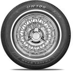 Set of 4 (FOUR) UN106 All Season 175/75R14 14mm White Wall Radial Passenger Car Tire- 175/75-14 86T + Three-Year Road Hazard Warranty Included 175/75/14 (Tire Only)