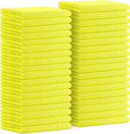 Microfiber Cleaning Cloths (Value Pack of 36) - Size 16 x 16 Inches, Highly Absorbent Cleaning Rags, Lint Free, Reusable and Washable, Microfiber Towels for Cars