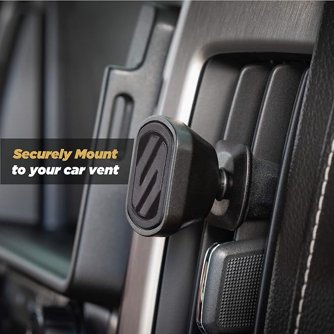 MagicMount Select Magnetic Phone Holder for Car Vent, Strong Magnet Phone Mount with 360° Rotation for Secure Hands Free Use, Car Mount for iPhone and Android, Not MagSafe Compatible