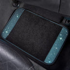 Bling Rhinestones Diamond Waterproof Car Floor Mat, Crystal Sparkly Shining Glitter Carpet, Anti-Slip PVC Heel Pad Universal for Interior Auto SUV,Sedan,Van,4pcs Girly Women Mint Teal Diamond
