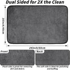 20 Pack Microfiber Towels for Cars, 24" x 16" Car Detailing Towels Dual Pile Quick Drying 400 GSM Microfiber Cleaning Cloths, Lint Free Scratch Free Car Drying Towels for Auto, Truck, SUV, RV & Boat