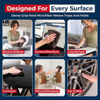 Premium 300GSM Microfiber Cleaning Cloth - 12.5"x12.5" High Performance - 1200 Washes, Ultra Absorbent Microfiber Towels for Cars Undercarriage, Rims & Engine Bay Cleaning - Microfiber Cloth
