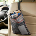 Hanging Car Trash Bag with Waterproof Leakproof Liner, Storage Pocket and Adjustable Strap to Hang in the Front or Back Seat - Southwest