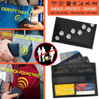 Dog Lover Faraday Bag for Phones & Key Fobs – RFID Shielding Privacy Pouch with Paw Print Design for Pet Owners, Electronic Device Storage Accessory