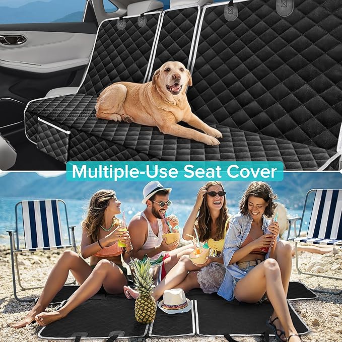 Dog Car Seat Cover Compatible with Toyota Highlander 4Runner 4-Runner Back Seat Accessories, Waterproof Pet Bench Backseat Covers with Non-Slip Backing - 2026 New