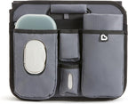Out-n-About Trunk Organizer for SUVs and Cars with Portable Changing Pad and Wet Baby Wipes for Diaper Changes On-the-Go, Collapsible, Grey