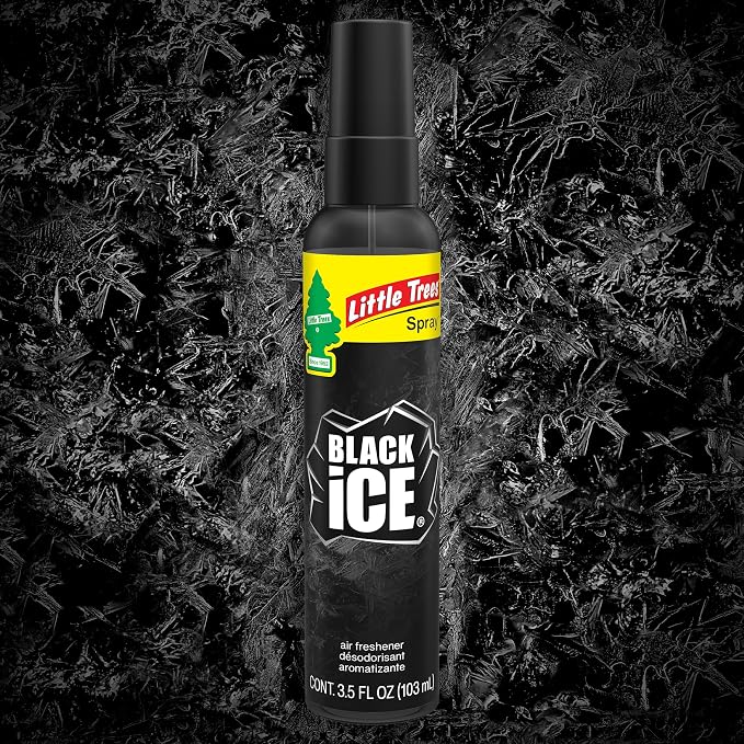 Car Air Freshener | Spray Provides a Long-Lasting Scent for Auto or Home | On-the-go Freshness | Black Ice, 6 Air Fresheners