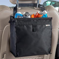 Large TrashStash Hanging Car Trash Can Garbage Bag with Push-Close Lid and Waterproof Bin for Cars, SUVs and Trucks, Holds 4.5 Gallons of Car Trash