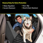 Dog Car Seat Cover with Mesh Window, Heavy-Duty Pet Seat Cover for Back Seat, Extra Padded Non-Slip Dog Hammock, Water-Resistant Back Seat Protector for Cars Trucks and SUVs (54" W x 58" L)