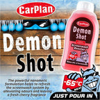 Demon Winter Windshield Washer Fluid Shot, 17 fl oz – Concentrate Sub-Zero Windscreen Washer Fluid Booster, High Power Shot Makes up to 845 fl oz