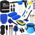 Car Wash Detailing Kit, Car Washing Kit with Foam Gun, Car Wash Brush | Car Wash Kit High-Pressure Foam Spray, Car Cleaning Bucket,Towels Tire Brush Car Washing Kit Is Complete Car Care Tools