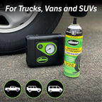 50166 Flat Tire Puncture Repair, Smart Spair Plus, Emergency Kit for Car Tires, Includes Sealant and Tire Inflator Pump, Suitable forTruck/SUV, 18 Min Fix