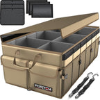 Trunk Organizer For SUV Car Trunk Organizer, Foldable Storage, Car Accessories for Women Men, Collapsible Bag, 600D Oxford, Non Slip Bottom, Straps, Soft Cover (85L)