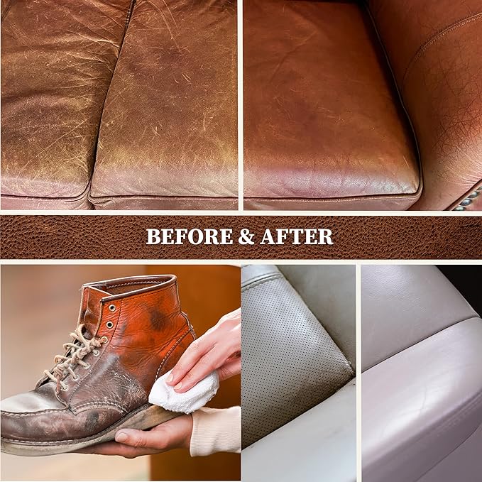 All Leather Cleaner 16.9 oz – Deep Cleaning formula for car interior, couches, furniture, shoes, boots, purses, jackets, gloves, saddles and motorcycle gear
