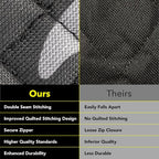 Dog Car Seat Cover, X-Large Heavy Duty Pet Seat Cover for Back Seat, Extra Padded Non-Slip Dog Hammock, Water-Resistant Back Seat Protector for Cars Trucks and SUVs (64” W x 60" L)