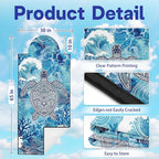 2 Pack Car Seat Towel Covers, Sweat-Proof Microfiber Seat Protectors for Gym, Running, Beach & Workout, Breathable Quick-Dry, Machine Washable, Ink-Colored Sea Turtle Print, Universal Fit