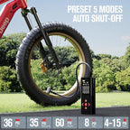 AP150 Tire Inflator Portable Air Compressor, 2X Faster 150PSI Cordless Air Pump for Car Tires with Auto-Shutoff, Portable Tire Pump with Digital Pressure Gauge for Car, Motorcycle,Bike, Ball