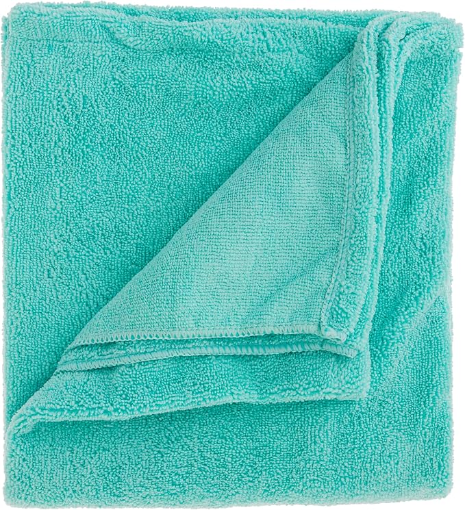 Pet Grooming Towel Collection Absorbent Microfiber X-Large, 41x23.5, Embroidered Green (Pack of 12)