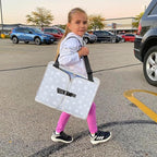 Kids Travel Tray for Toddler Car Seat, Toddler Gift for Boy | Road Trip Essentials Accessories Lap Tray with Dry Erase Board, iPad Holder Stand & Cooler Cup Holder as Birthday Gift, Grey