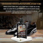 Doc Bailey's Leather Black - Black Leather Dye, Conditioner & Restorer, 4-in-1 Cleaner & Waterproofer for Car Seats, Motorcycle Seats, Jackets, Boots, Couches & Furniture - Detail Kit 4oz, 2-Pack