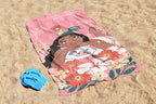 Kids Beach Towel - 100% Cotton Super Soft Absorbent Bath Towel, 28" x 58" Inch Lightweight for Travel, Official Licensed Product, Pink - Moana