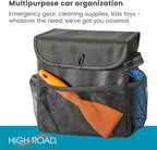 Carganizer Small Car Storage Bin with Lid for Trunk, Front Seat or Backseat | Multipurpose Compact Car Organizer Holds Driving Essentials, Cleaning Supplies, Emergency Items and Pet Needs
