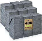Gray Microfiber Cleaning Cloths Bulk-400 Pack, Gray Microfiber Towels for Cars, Ultra Absorbent Wash Cloths, Lint-Free Streak-Free Microfiber Towels Bulk for Cars, 12x12 inches