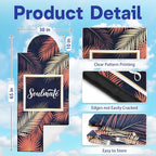 2 Pack Car Seat Towel Covers, Sweat-Proof Microfiber Seat Protectors for Gym, Running, Beach & Workout, Breathable Quick-Dry, Machine Washable, Pink Palm Leaves Print, Universal Fit