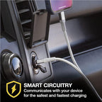 CPDC30 PowerVolt 30-Watt USB Type-C Fast Mini Flush Fitting Car Charger with Fabric Pull Tag & Power Delivery 3.0 with PPS for All USB-C Devices
