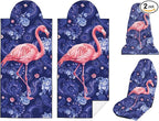 2 Pack Car Seat Towel Covers, Sweat-Proof Microfiber Seat Protectors for Gym, Running, Beach & Workout, Breathable Quick-Dry, Machine Washable, Pink Flamingo Print, Universal Fit