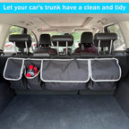 Car Trunk Organizer, Large Capacity Car Storage Bag with 4 Pockets, | Collapsible Backseat Organizer for SUV/MPV/Truck, 40.16" x 11.02"