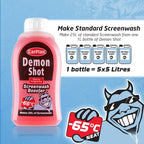 Demon Winter Windshield Washer Fluid Shot, 17 fl oz – Concentrate Sub-Zero Windscreen Washer Fluid Booster, High Power Shot Makes up to 845 fl oz