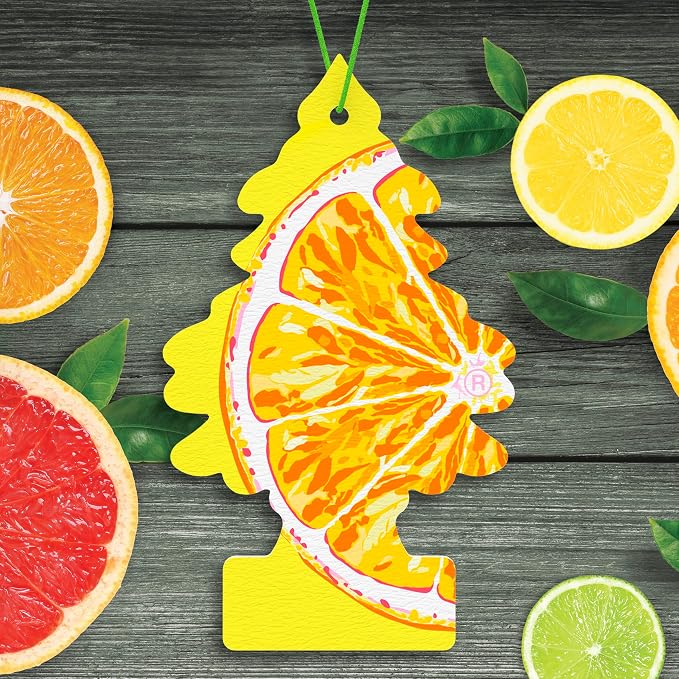 Car Air Freshener | Hanging Tree Provides Long Lasting Scent for Auto and Home | 24 Air Fresheners |Sliced
