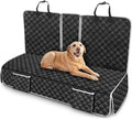Dog Car Seat Cover Compatible with Toyota Corolla Camry Avalon Prius LE XLE Hybrid SE XSE Sedan Back Seat Accessories 2000-2026, Waterproof Pet Bench Backseat Covers with Non-Slip Backing, Black Grey