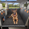 Doglike Hard Bottom Dog Car Seat Cover for Back Seat【with Detachable Mat】 Dog Hammock for Car【650lbs】 Pet Bed Extender for 2-4 Large Dogs, Waterproof Seat Protector, Fits for Sedan/SUV/Small Truck