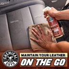 Leather Quick Detailer - Interior Cleaner and Conditioner for Natural, Synthetic, Pleather, and More, Safe for Car Seats, Furniture, Apparel, Shoes & Boots, Leather Scented - 16 fl oz
