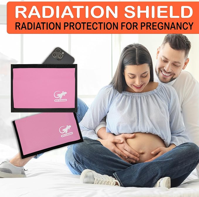 Faraday Shielding Pouch for Phones, Key Fobs & RFID Cards – Privacy Storage Sleeve for Travel, Home & Everyday Device Organization - LIGHT PINK