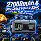 8000A Jump Starter with Air Compressor, Portable Tire Inflator, German-Tech Fast-Charging Power Bank Car Battery Booster for Car Owners Camping, Road Trips, Family Safety & Gift Giving (A3)