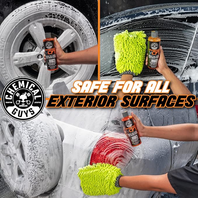 CWS_808_16 Hybrid Foaming High Gloss Car Wash Soap (Works with Foam Cannons, Foam Guns or Bucket Washes) Safe for Cars, Trucks, Motorcycles, RVs & More, 16 fl oz, Orange Scent