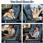 Car Seat Towel Cover 2 Pack for Front Seats, Sweat Absorbent Car Seat Protector with Non-Slip Backing, Waterproof Towel Car Seat Covers for Runners, Gym, Swimming, Beach, Vintage Sea Turtle